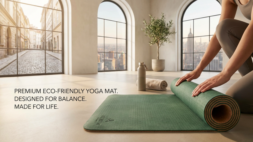 Non-Slip Yoga Mat, Thick Exercise Mat for Yoga, Pilates & Home Workout
